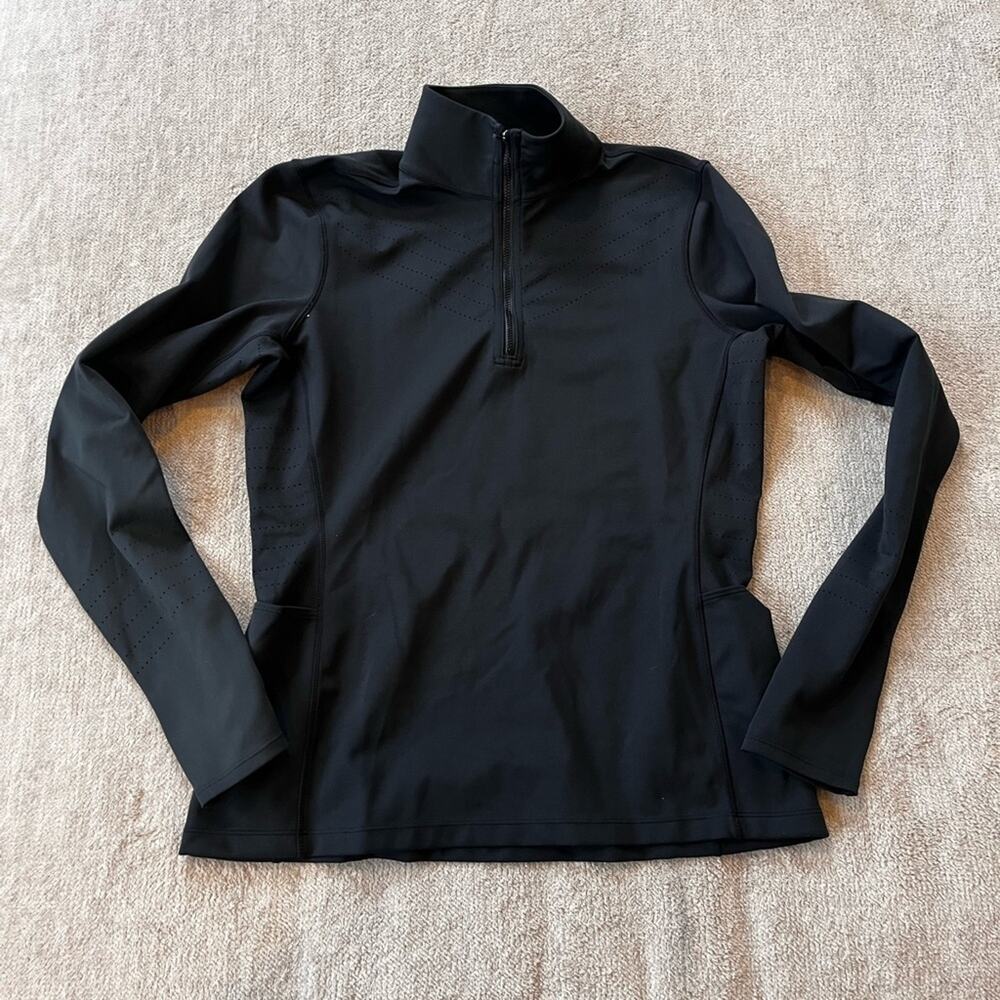 Title Nine Black Quarter Zip Pullover Women's Medium Athleisure